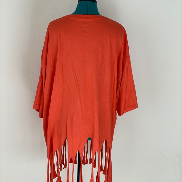 SOLDOversized orange grunge t-shirt Size XXL - Picture 4 of 6